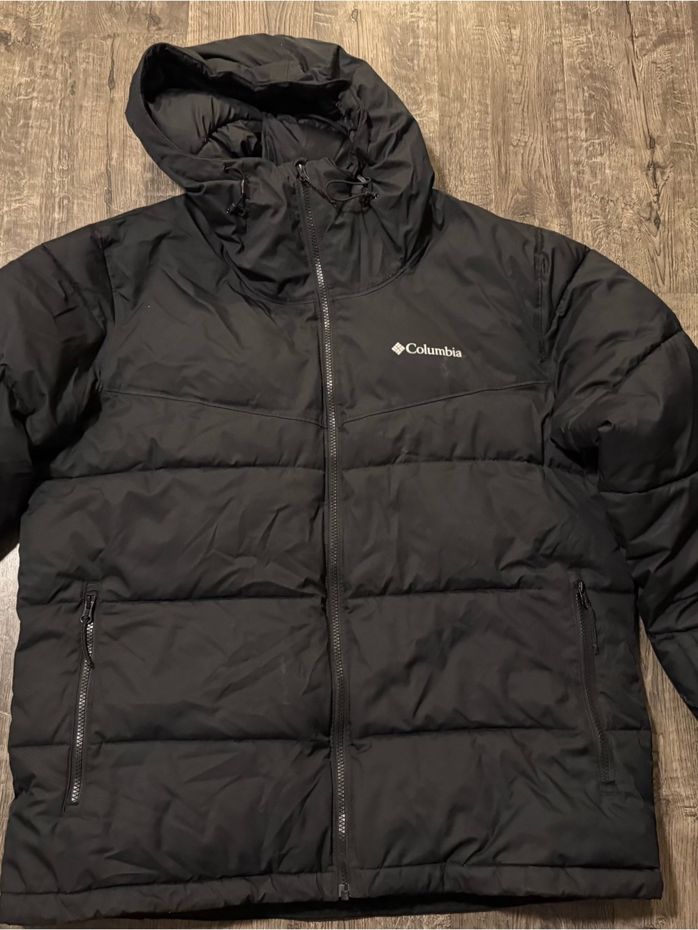 Columbia Men's Iceline Ridge Jacket Puffer Black Winter Ski Snowboard Omni-Heat
